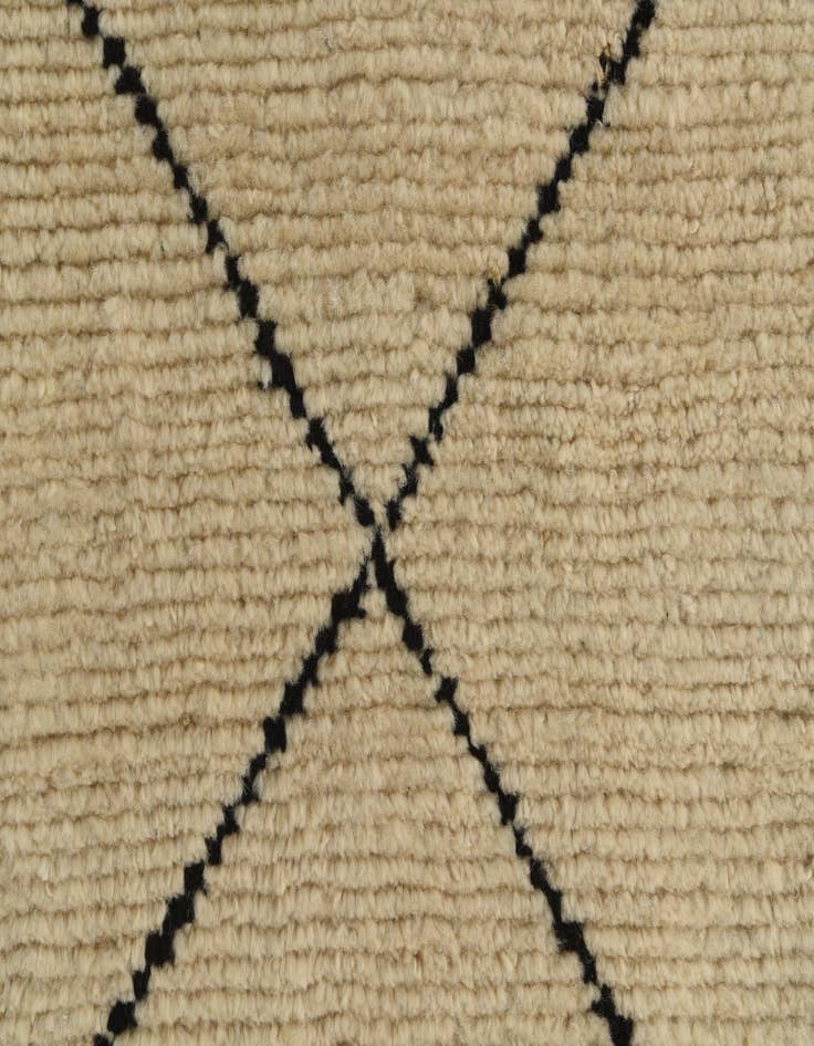 Detail image of  5' 1 x 7' 3  Hand Knotted Moroccan Wool Rug