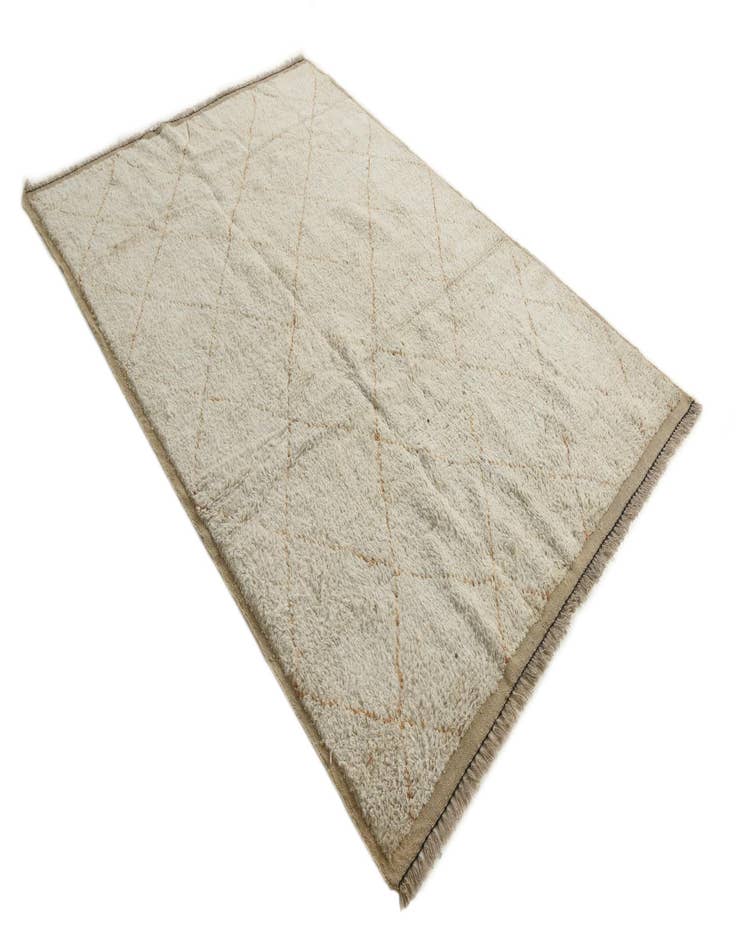 Detail image of  6' 2 x 9'  Hand Knotted Moroccan Wool Rug