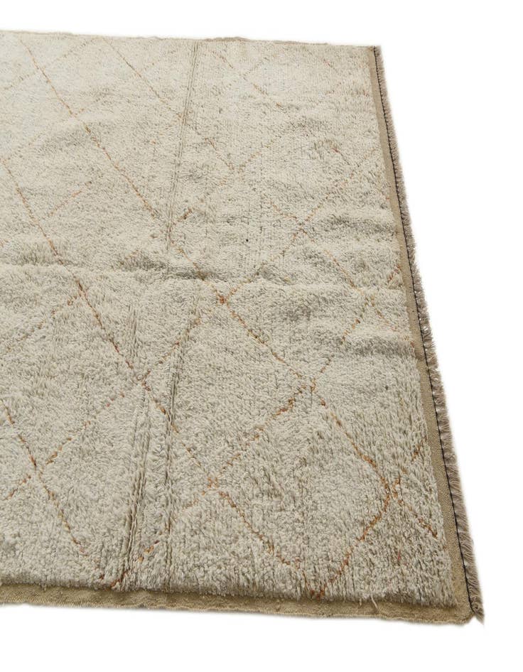 Detail image of  6' 2 x 9'  Hand Knotted Moroccan Wool Rug