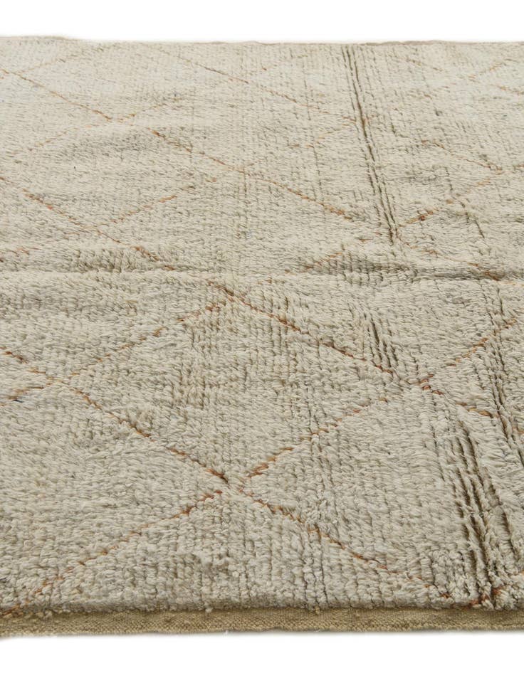 Detail image of  6' 2 x 9'  Hand Knotted Moroccan Wool Rug