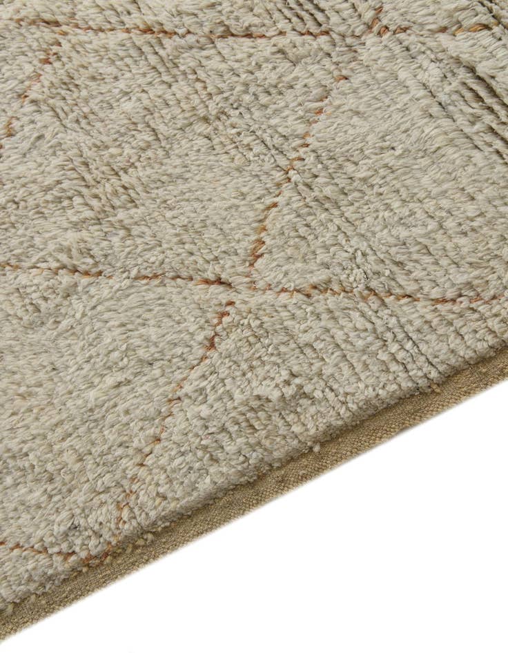 Detail image of  6' 2 x 9'  Hand Knotted Moroccan Wool Rug