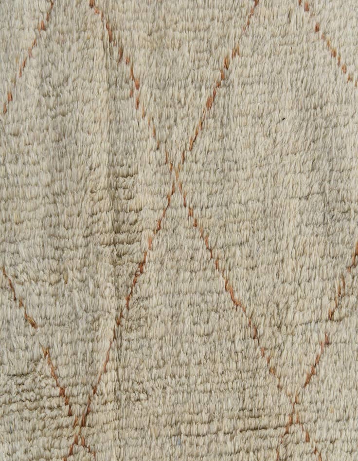 Detail image of  6' 2 x 9'  Hand Knotted Moroccan Wool Rug