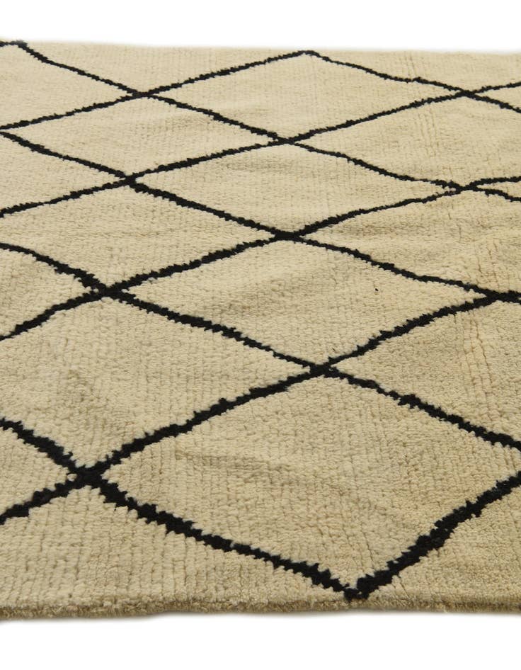 Detail image of 5' 3 x 7' 3 Hand Knotted Moroccan Wool Rug