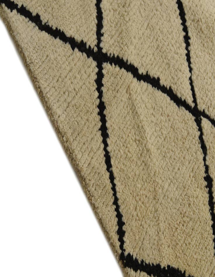 Detail image of 5' 3 x 7' 3 Hand Knotted Moroccan Wool Rug