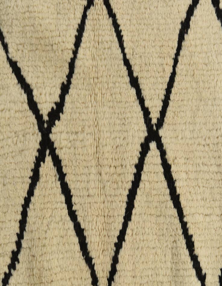 Detail image of 5' 3 x 7' 3 Hand Knotted Moroccan Wool Rug