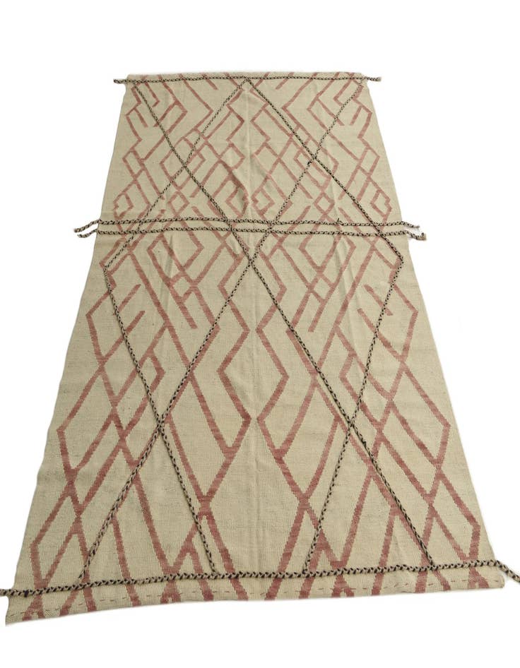 Detail image of  5' 9 x 7' 8  Hand Knotted Moroccan Wool Rug