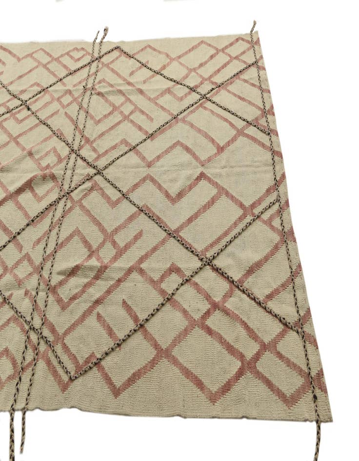 Detail image of  5' 9 x 7' 8  Hand Knotted Moroccan Wool Rug