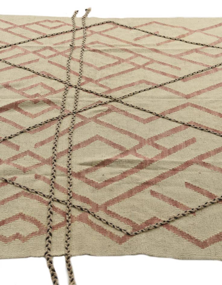 Detail image of  5' 9 x 7' 8  Hand Knotted Moroccan Wool Rug