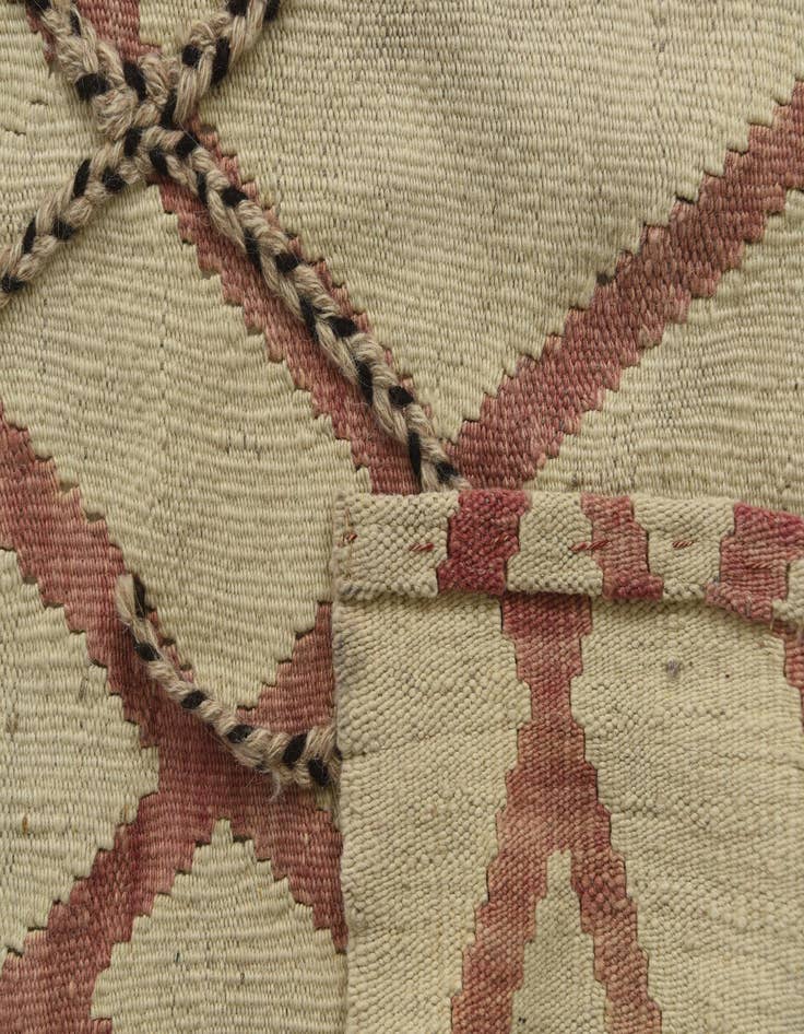 Detail image of  5' 9 x 7' 8  Hand Knotted Moroccan Wool Rug