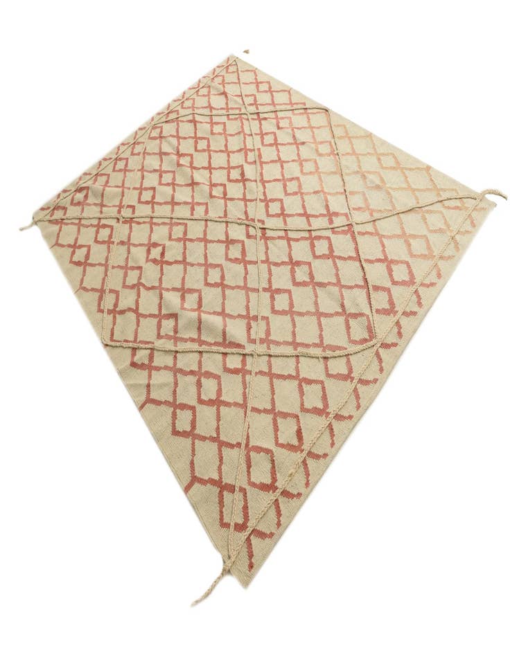 Detail image of  6' 4 x 8'  Hand Knotted Moroccan Wool Rug