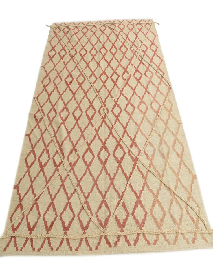 Detail image of  6' 4 x 8'  Hand Knotted Moroccan Wool Rug