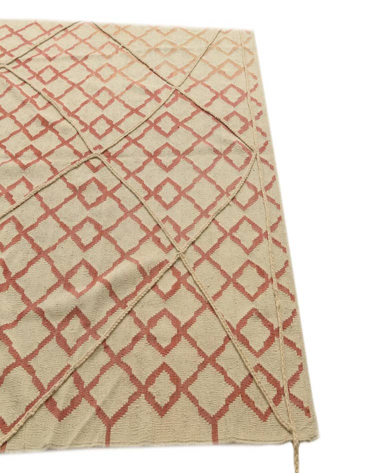 Detail image of  6' 4 x 8'  Hand Knotted Moroccan Wool Rug