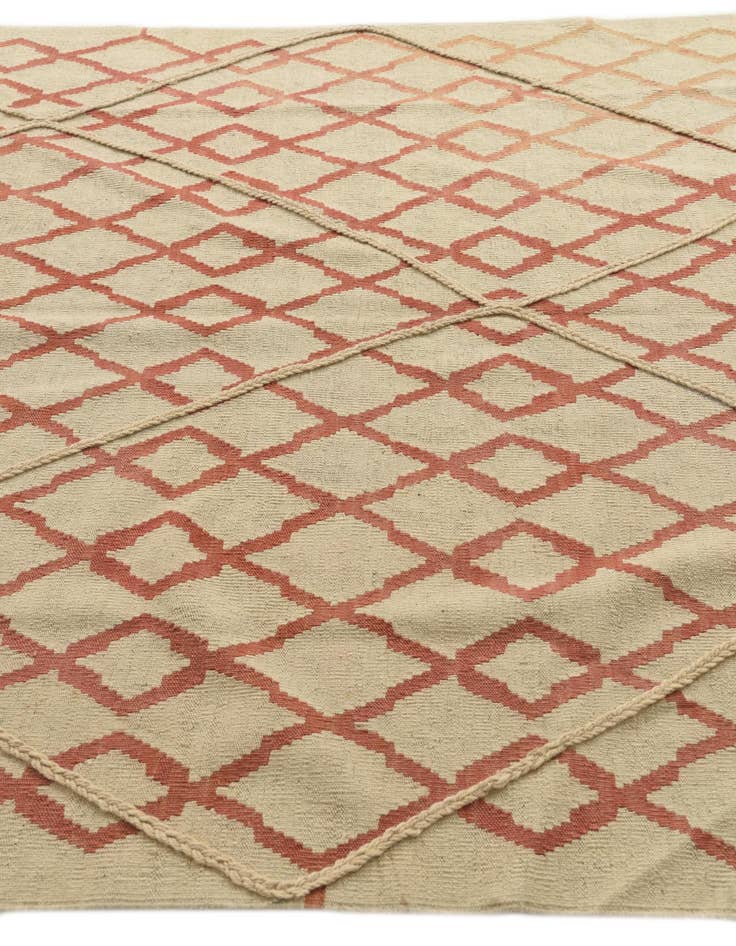 Detail image of  6' 4 x 8'  Hand Knotted Moroccan Wool Rug