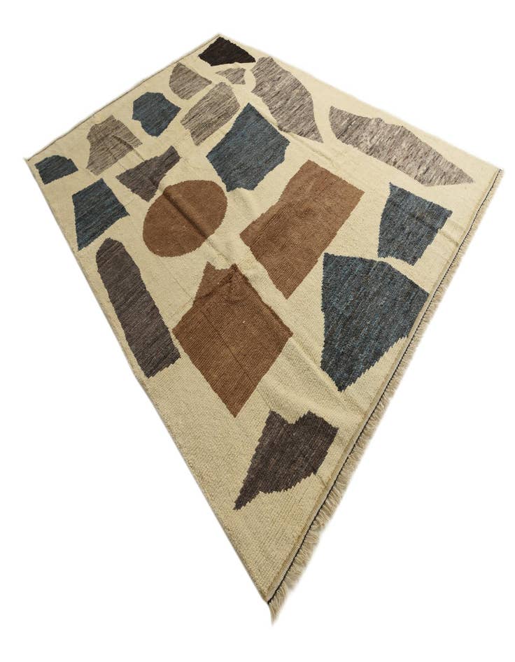 Detail image of  8' 10 x 11' 10  Hand Knotted Moroccan Wool Rug