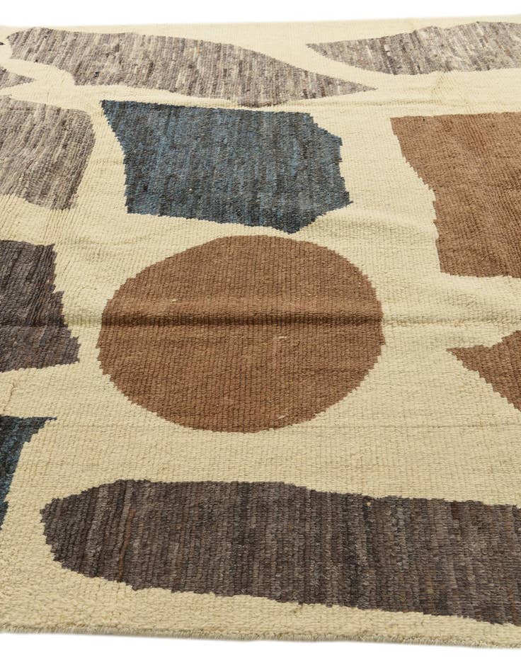 Detail image of  8' 10 x 11' 10  Hand Knotted Moroccan Wool Rug