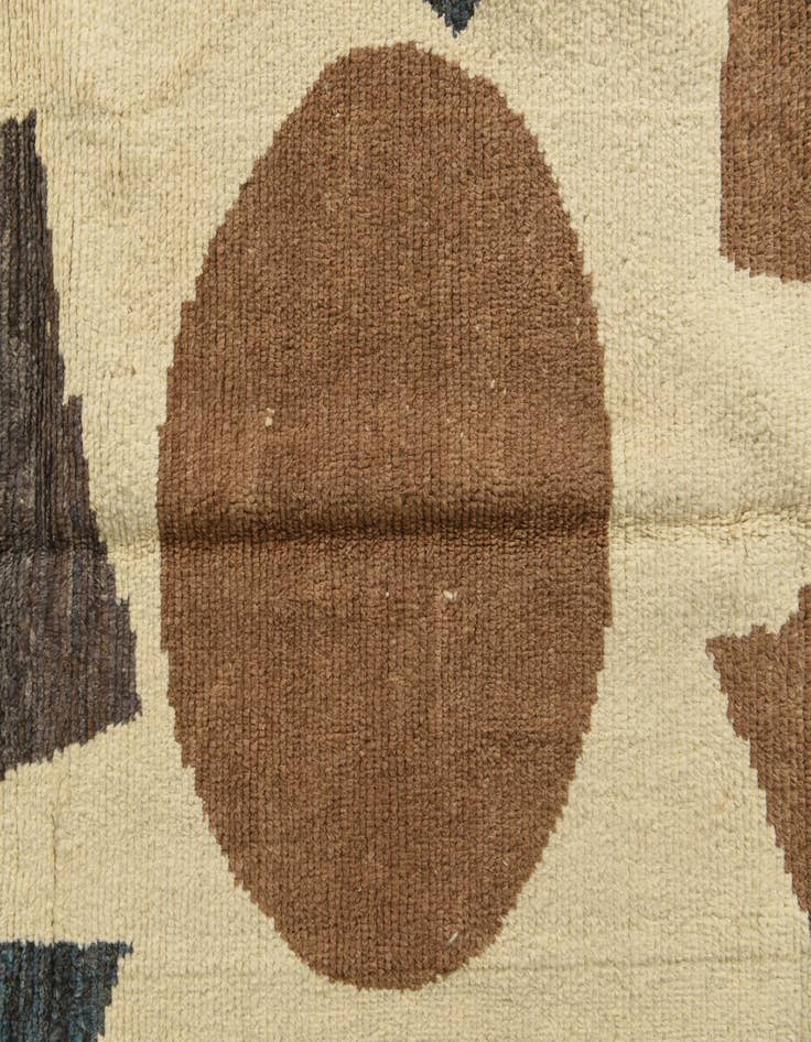 Detail image of  8' 10 x 11' 10  Hand Knotted Moroccan Wool Rug