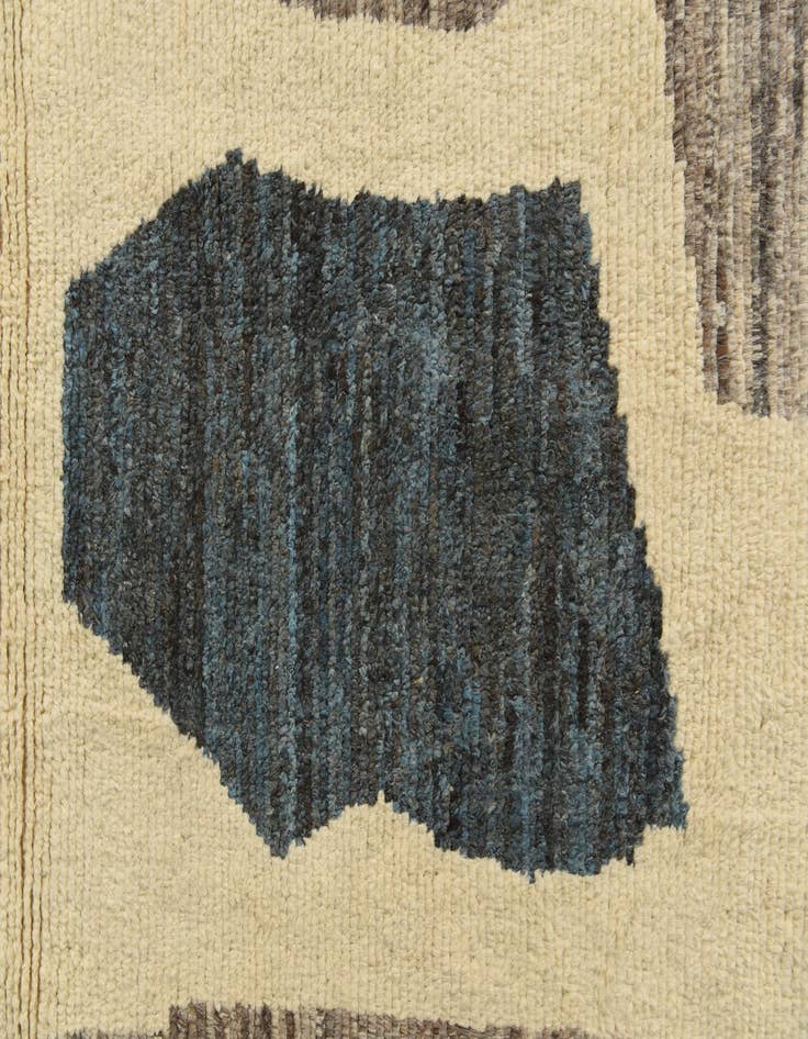 Detail image of  8' 10 x 11' 10  Hand Knotted Moroccan Wool Rug