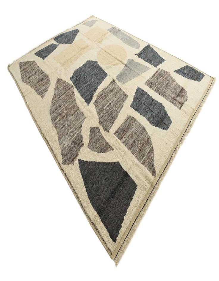 Detail image of  10' 3 x 12' 6  Hand Knotted Moroccan Wool Rug