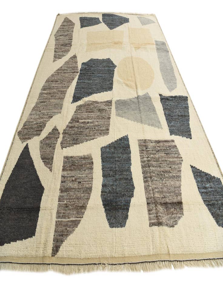 Detail image of  10' 3 x 12' 6  Hand Knotted Moroccan Wool Rug