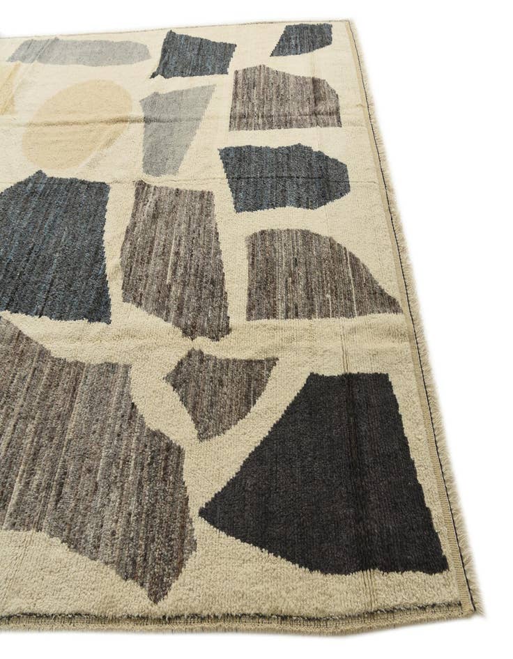 Detail image of  10' 3 x 12' 6  Hand Knotted Moroccan Wool Rug