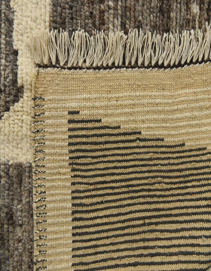 Detail image of  10' 3 x 12' 6  Hand Knotted Moroccan Wool Rug