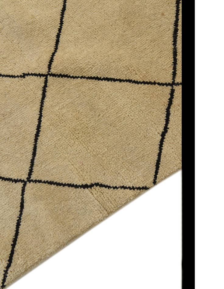 Detail image of  5' 6 x 8'  Hand Knotted Moroccan Wool Rug