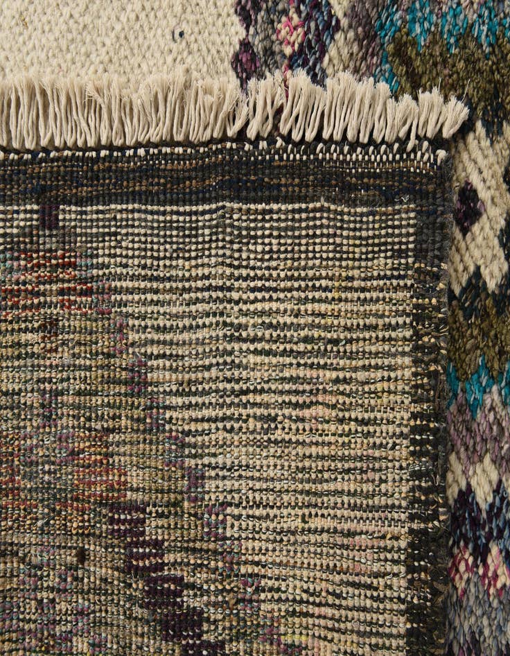 Detail image of  9' x 12' 4  Hand Knotted Moroccan Wool Rug