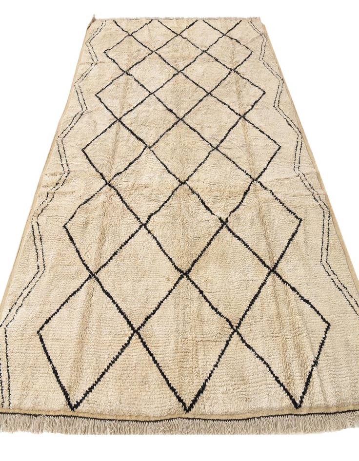 Detail image of  7' 7 x 9' 8  Hand Knotted Moroccan Wool Rug