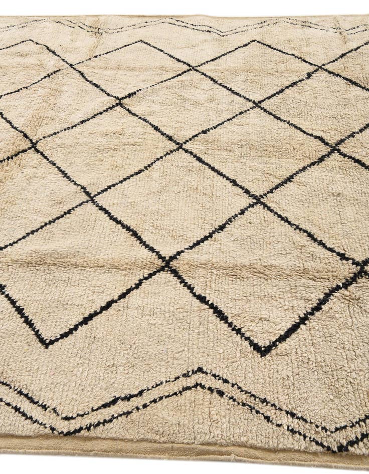 Detail image of  7' 7 x 9' 8  Hand Knotted Moroccan Wool Rug