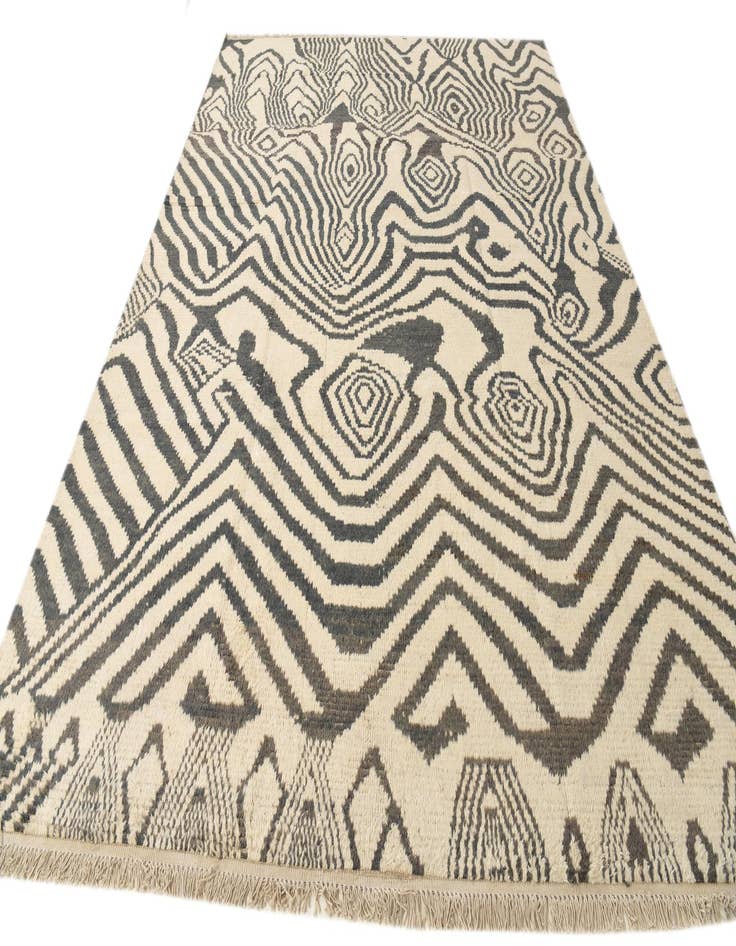 Detail image of 9' x 12' 10 Hand Knotted Moroccan Wool Rug