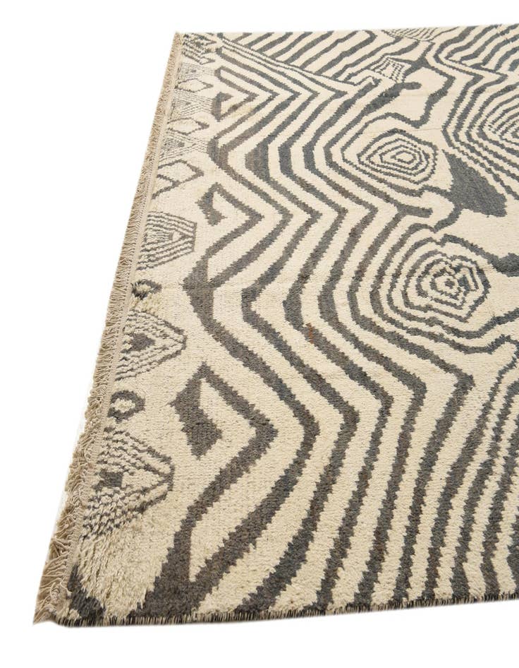 Detail image of 9' x 12' 10 Hand Knotted Moroccan Wool Rug