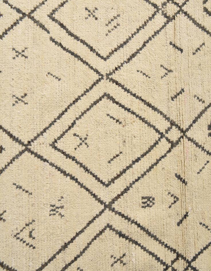Detail image of  9' 10 x 14' 7  Hand Knotted Moroccan Wool Rug