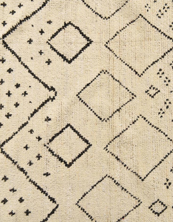 Detail image of  10' x 14' 6  Hand Knotted Moroccan Wool Rug