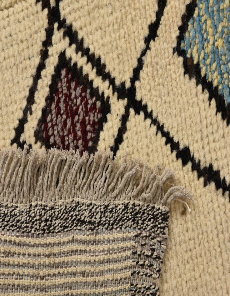 Detail image of  7' 11 x 10' 5  Hand Knotted Moroccan Wool Rug