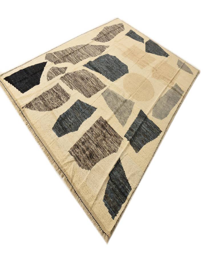 Detail image of  9' x 12' 8  Hand Knotted Moroccan Wool Rug