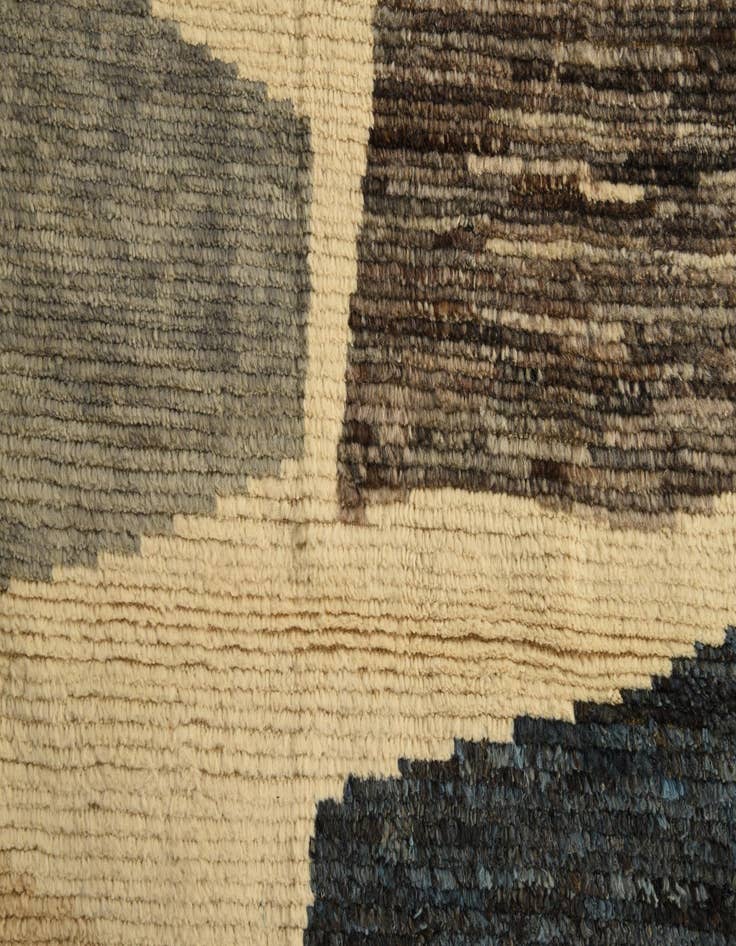 Detail image of  9' x 12' 8  Hand Knotted Moroccan Wool Rug