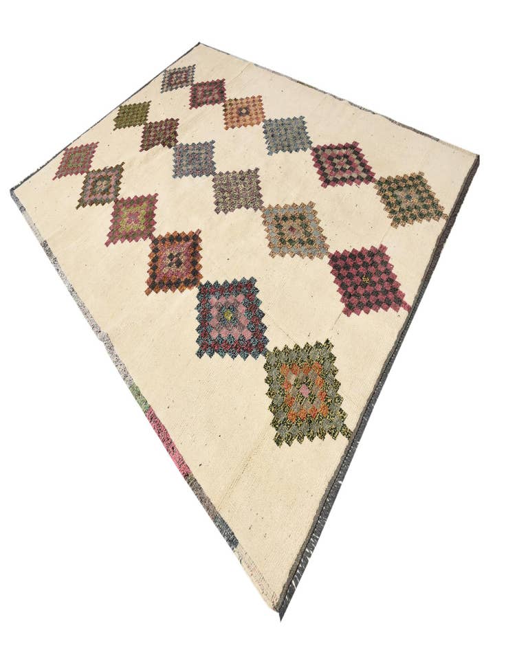 Detail image of  9' x 12' 8  Hand Knotted Moroccan Wool Rug