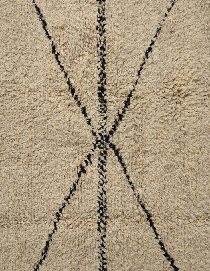 Detail image of  6' 3 x 9' 4  Hand Knotted Moroccan Wool Rug