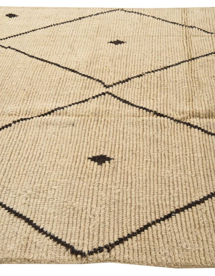Detail image of  6' 2 x 9' 3  Hand Knotted Moroccan Wool Rug