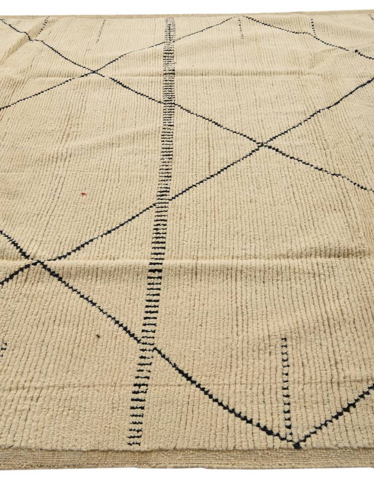 Detail image of  8' 2 x 10' 7  Hand Knotted Moroccan Wool Rug