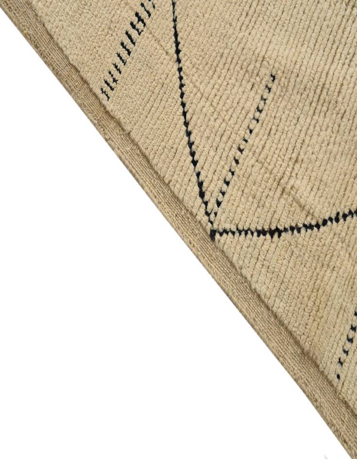 Detail image of  8' 2 x 10' 7  Hand Knotted Moroccan Wool Rug