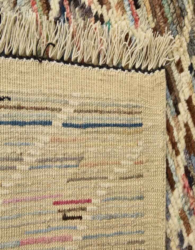 Detail image of  6' 3 x 9' 2  Hand Knotted Moroccan Wool Rug