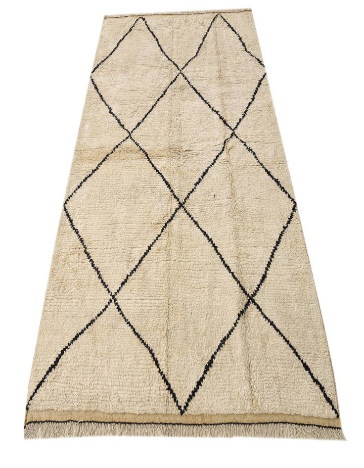 Detail image of  5' 2 x 7' 5  Hand Knotted Moroccan Wool Rug