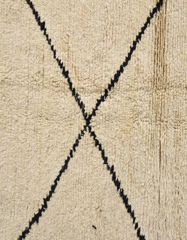 Detail image of  5' 2 x 7' 5  Hand Knotted Moroccan Wool Rug