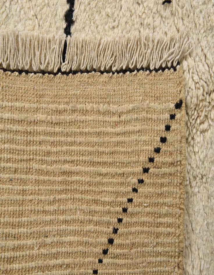 Detail image of  5' 2 x 7' 5  Hand Knotted Moroccan Wool Rug