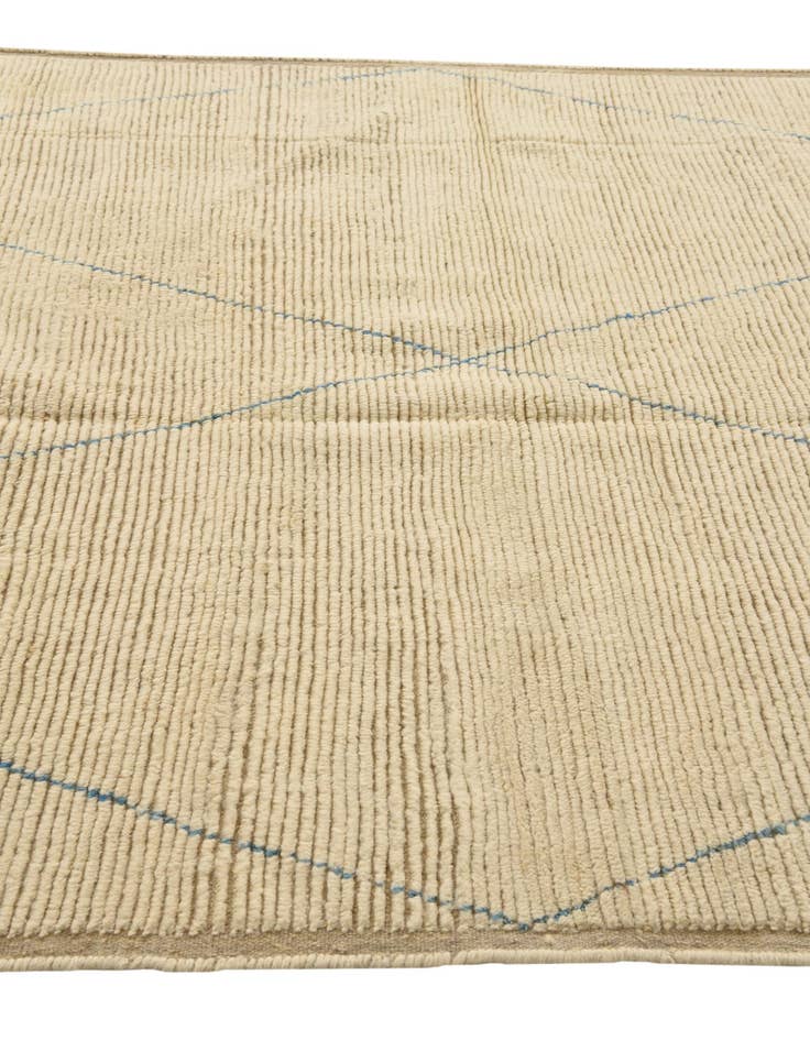 Detail image of  6' 5 x 9' 4  Hand Knotted Moroccan Wool Rug