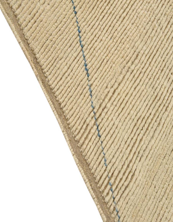 Detail image of  6' 5 x 9' 4  Hand Knotted Moroccan Wool Rug