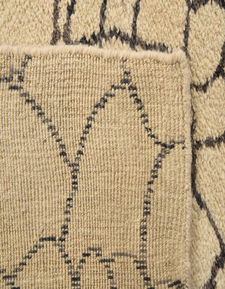 Detail image of  5' 9 x 8' 1  Hand Knotted Moroccan Wool Rug