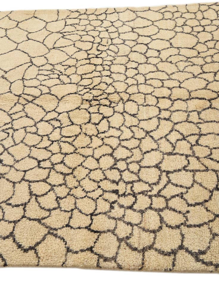 Detail image of  5' 9 x 8' 1  Hand Knotted Moroccan Wool Rug