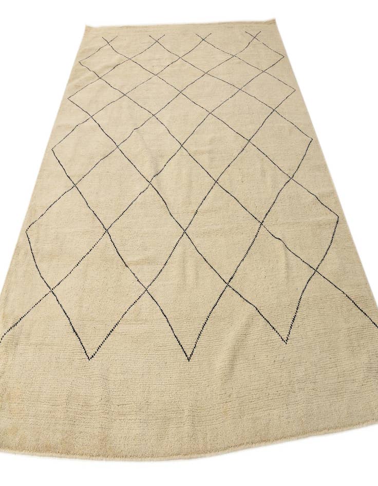 Detail image of  8' 3 x 10'  Hand Knotted Moroccan Wool Rug